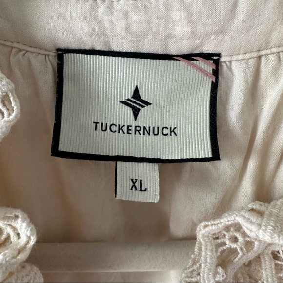 Tuckernuck Ivory Sand Crawford Lace Mini Dress SZ XL - Picture 4 of 7